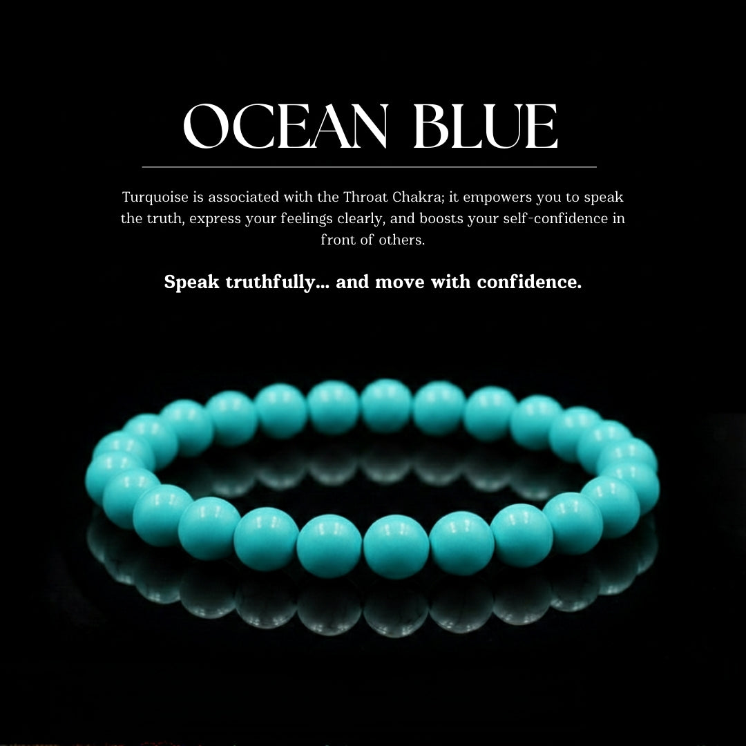 "Ocean Blue": Royal Turquoise Bracelet.