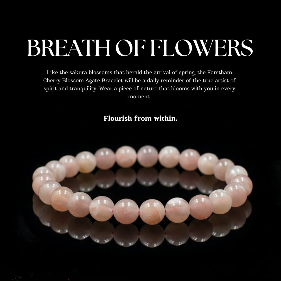 "Breath of Flowers": A painting of pink nature.